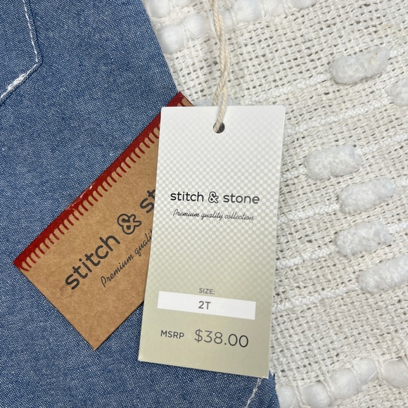 Boy Denim Button Down (2T) - Picture 2 of 3